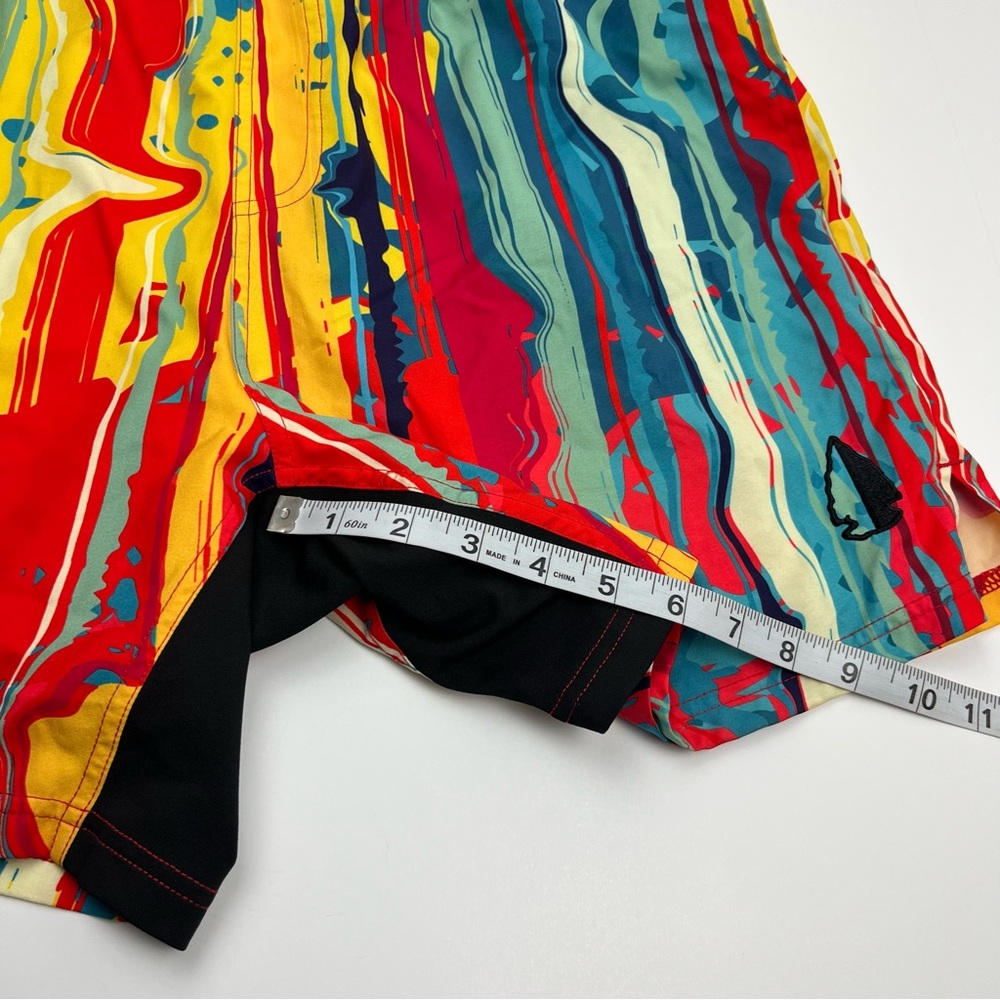 Tachuntfish THF Mens 2XL Active Shorts Aztec Geometric Workout Exercise Colorful - Picture 5 of 12